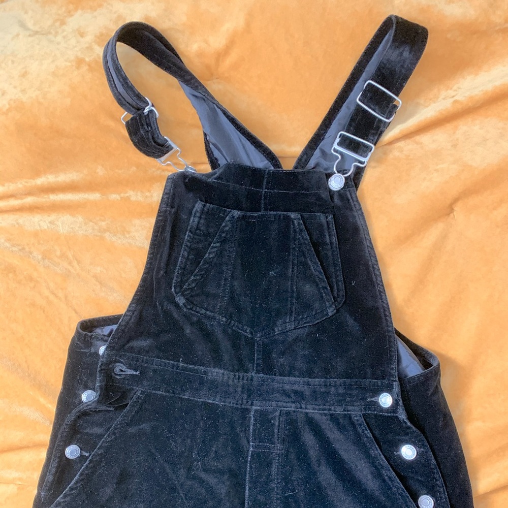 Vintage Crushed Velvet Overalls